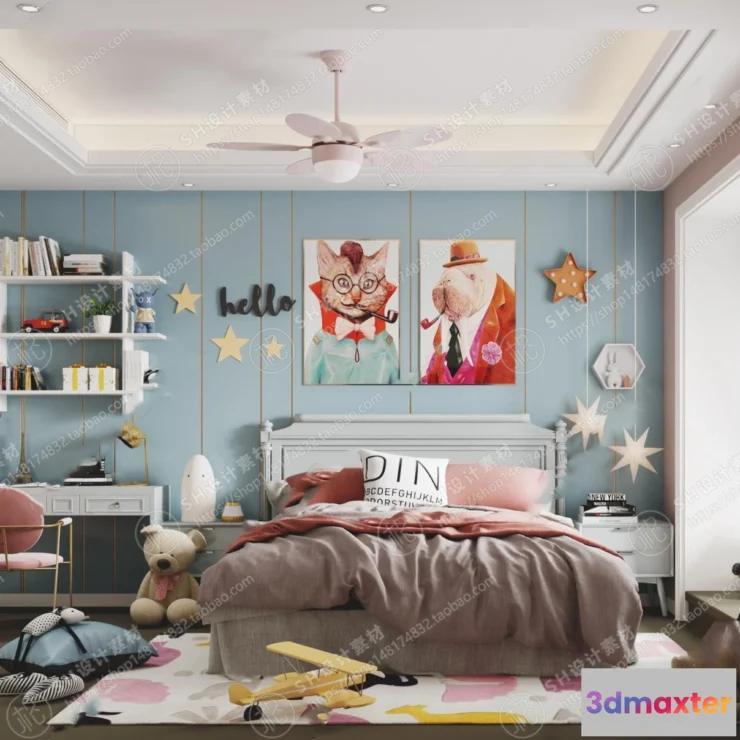 1114992 - CHILDREN ROOM 3D SCENES - VRAY RENDER - 99