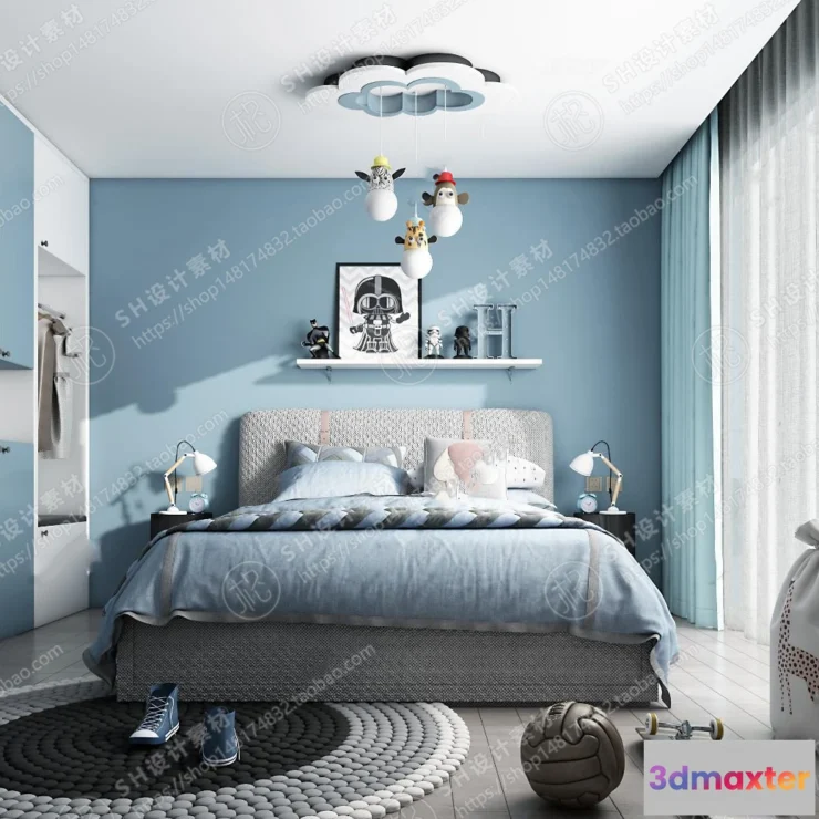 1114996 - CHILDREN ROOM 3D SCENES - VRAY RENDER - 101