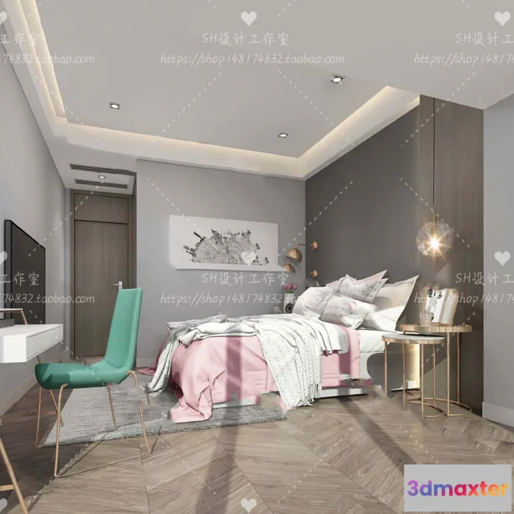 1115054 - CHILDREN ROOM 3D SCENES - VRAY RENDER - 130