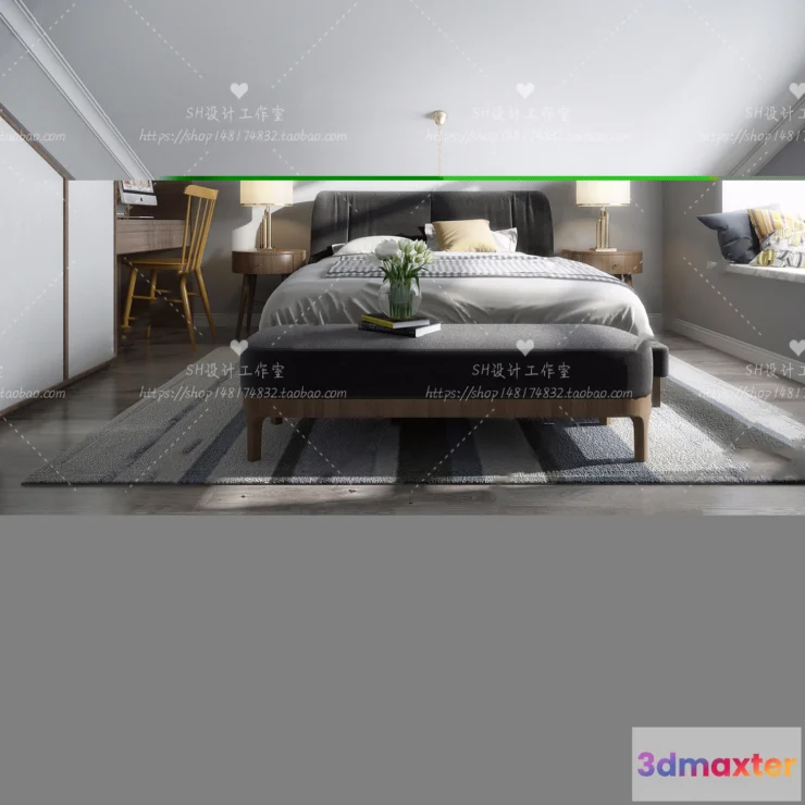 1115074 - CHILDREN ROOM 3D SCENES - VRAY RENDER - 140