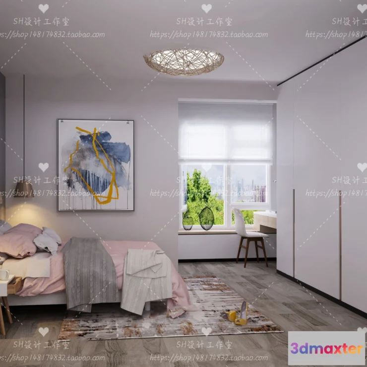 1115110 - CHILDREN ROOM 3D SCENES - VRAY RENDER - 158