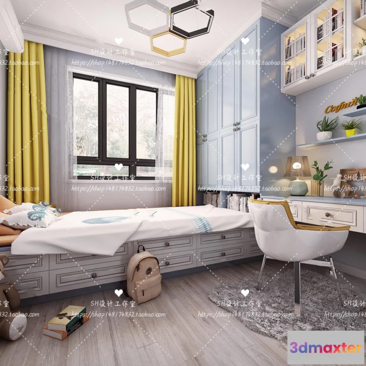 1115222 - CHILDREN ROOM 3D SCENES - VRAY RENDER - 214