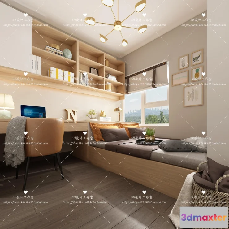 1115224 - CHILDREN ROOM 3D SCENES - VRAY RENDER - 215