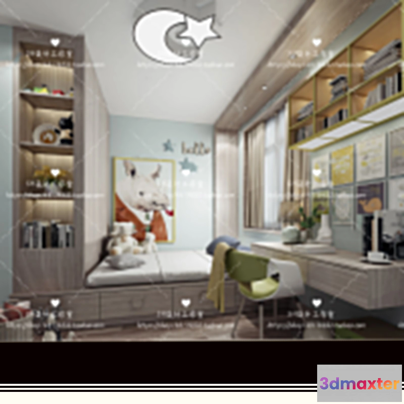 1115248 - CHILDREN ROOM 3D SCENES - VRAY RENDER - 227