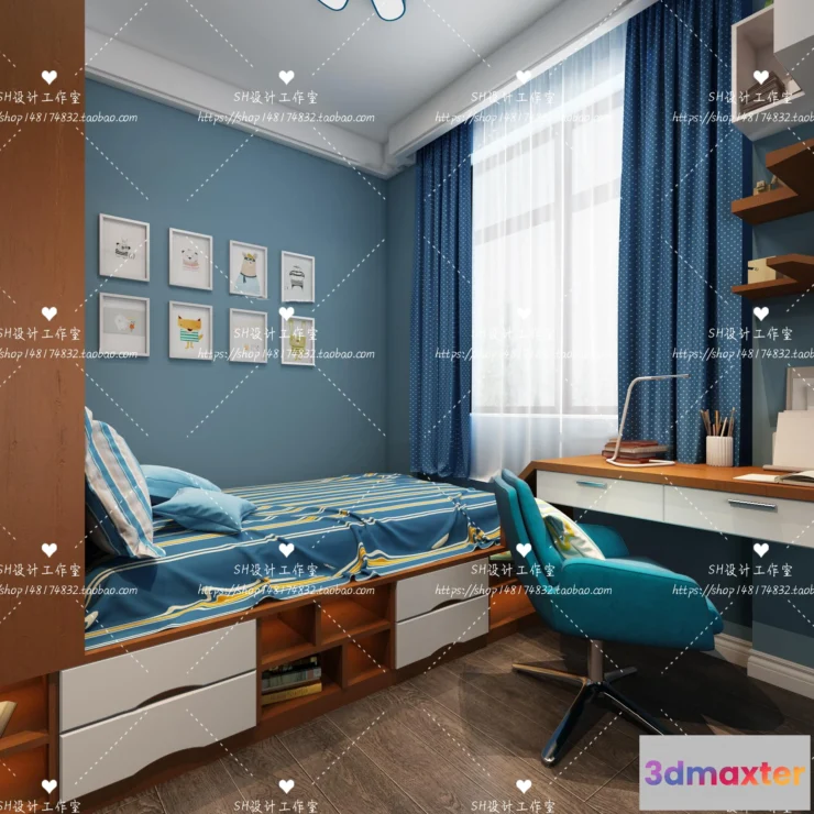 1115268 - CHILDREN ROOM 3D SCENES - VRAY RENDER - 237
