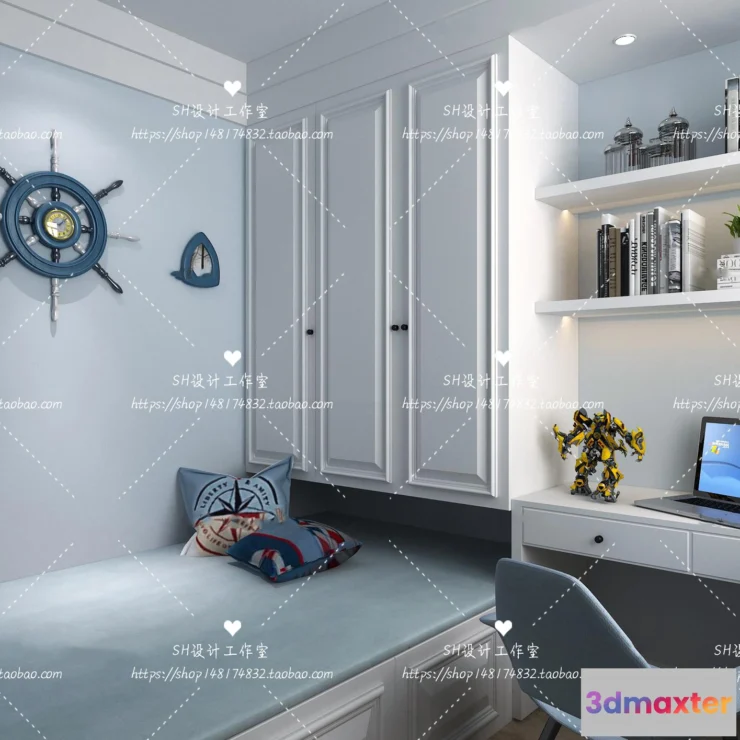 1115286 - CHILDREN ROOM 3D SCENES - VRAY RENDER - 246