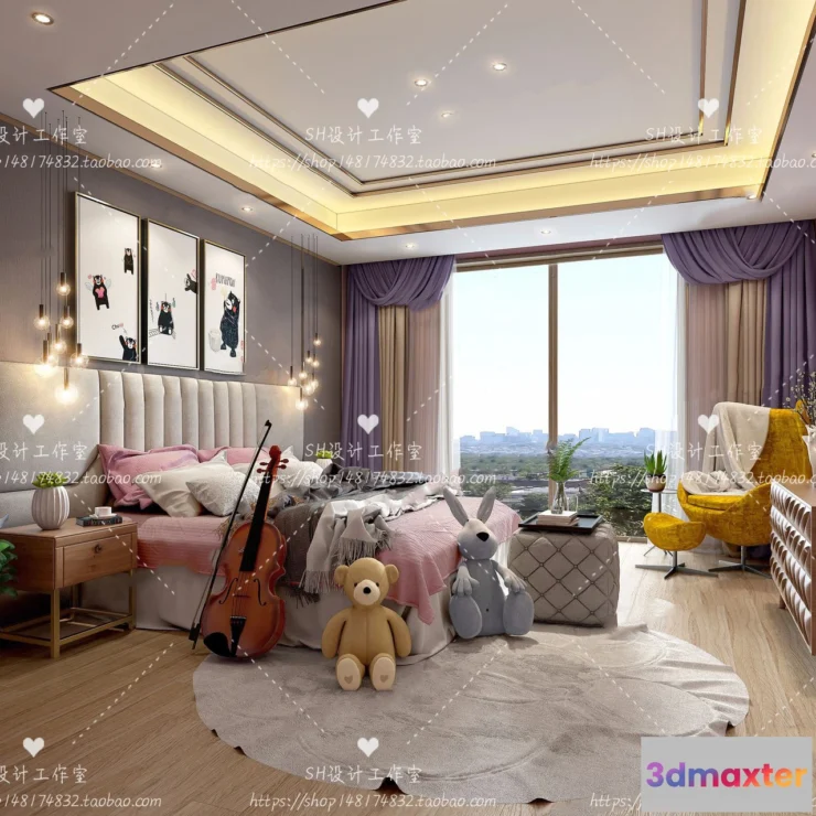 1115350 - CHILDREN ROOM 3D SCENES - VRAY RENDER - 278