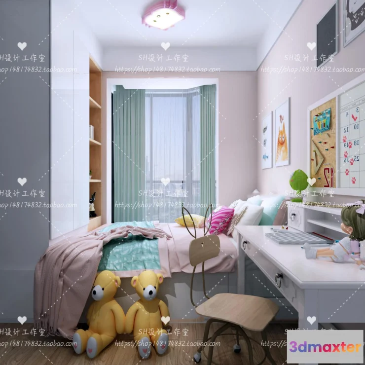 1115352 - CHILDREN ROOM 3D SCENES - VRAY RENDER - 279