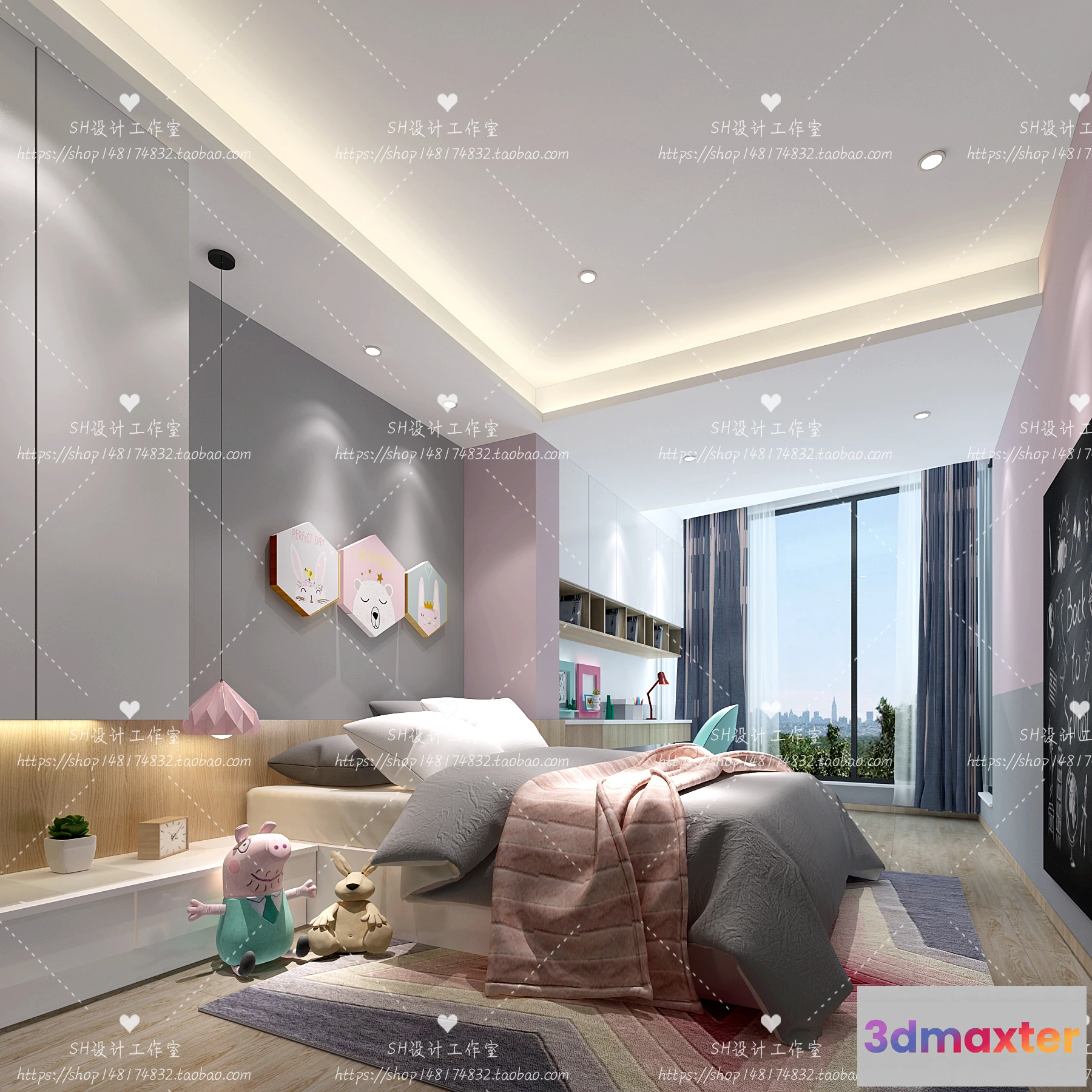 1115362 - CHILDREN ROOM 3D SCENES - VRAY RENDER - 284