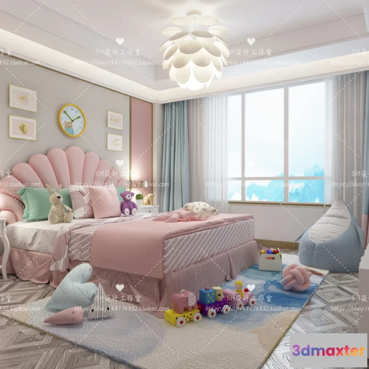 1115366 - CHILDREN ROOM 3D SCENES - VRAY RENDER - 286