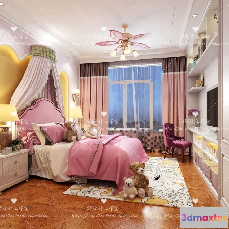 1115368 - CHILDREN ROOM 3D SCENES - VRAY RENDER - 287