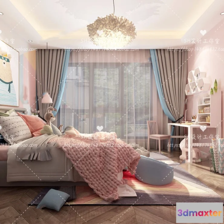 1115376 - CHILDREN ROOM 3D SCENES - VRAY RENDER - 291