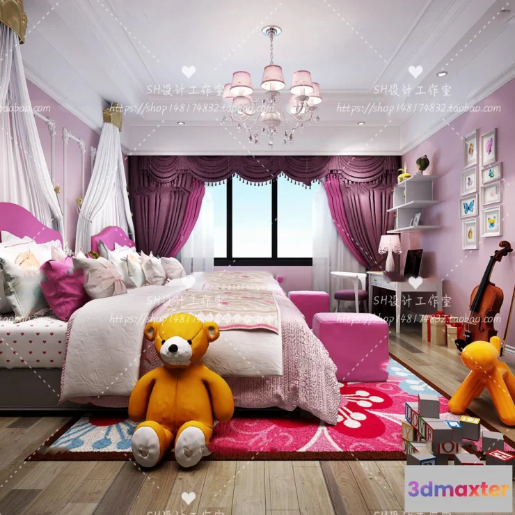 1115380 - CHILDREN ROOM 3D SCENES - VRAY RENDER - 293