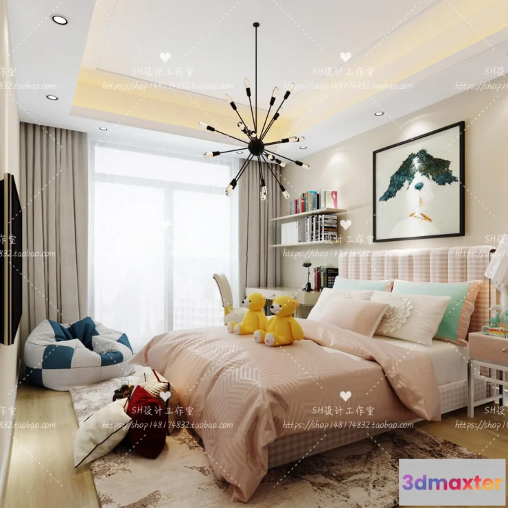 1115394 - CHILDREN ROOM 3D SCENES - VRAY RENDER - 300