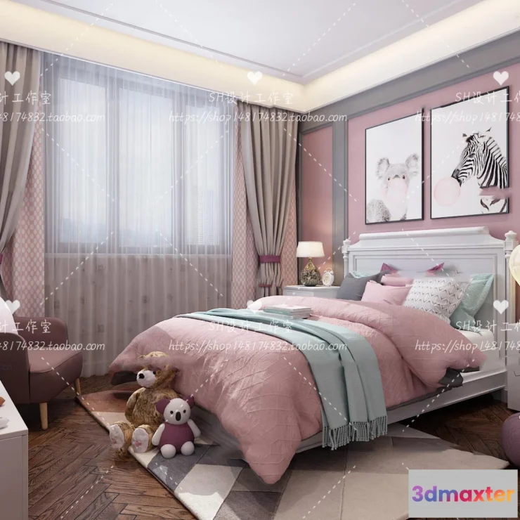1115402 - CHILDREN ROOM 3D SCENES - VRAY RENDER - 304