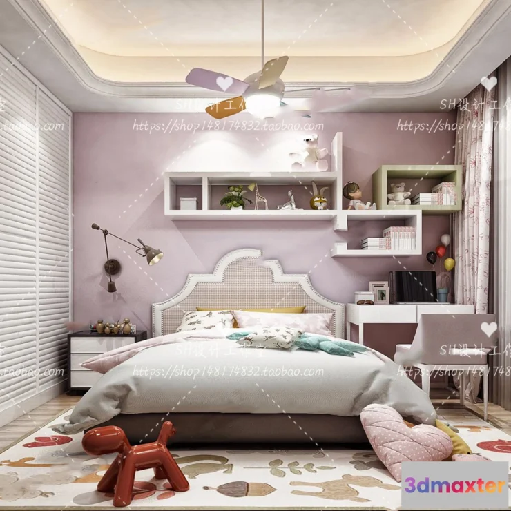1115404 - CHILDREN ROOM 3D SCENES - VRAY RENDER - 305