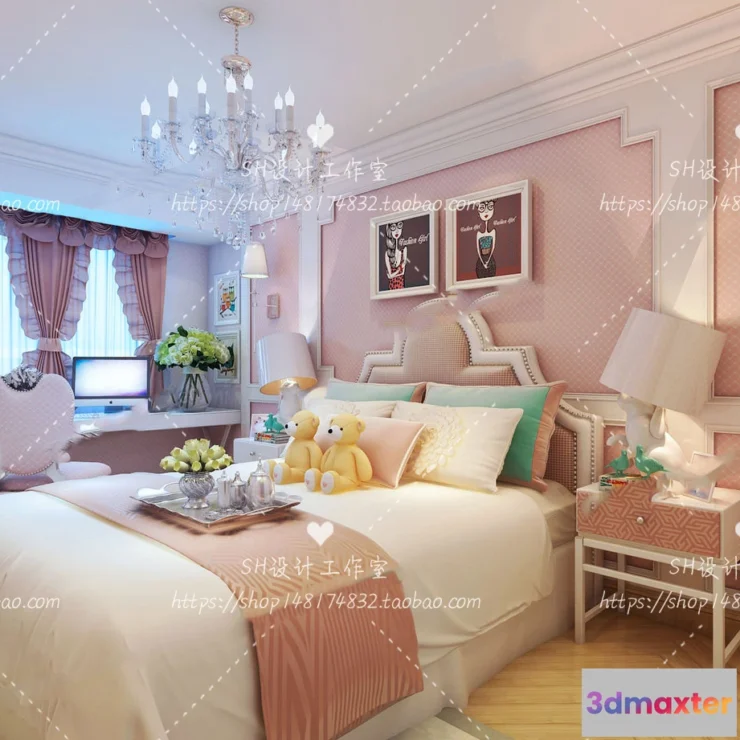 1115406 - CHILDREN ROOM 3D SCENES - VRAY RENDER - 306