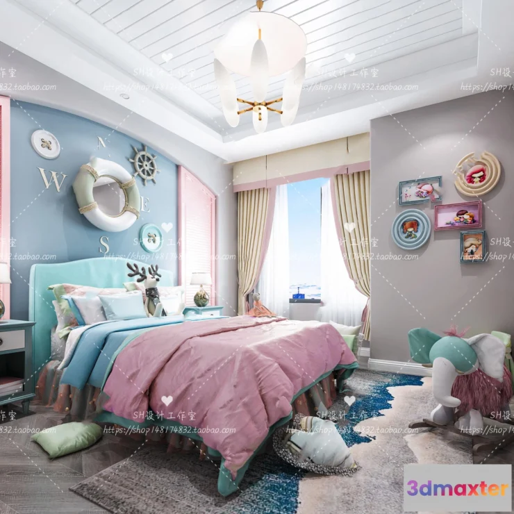 1115408 - CHILDREN ROOM 3D SCENES - VRAY RENDER - 307
