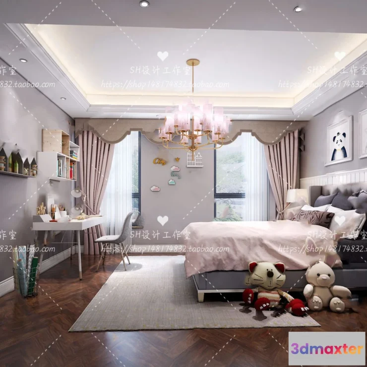 1115410 - CHILDREN ROOM 3D SCENES - VRAY RENDER - 308