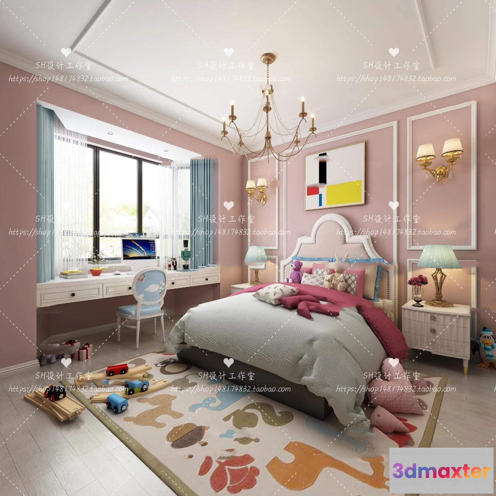 1115422 - CHILDREN ROOM 3D SCENES - VRAY RENDER - 314