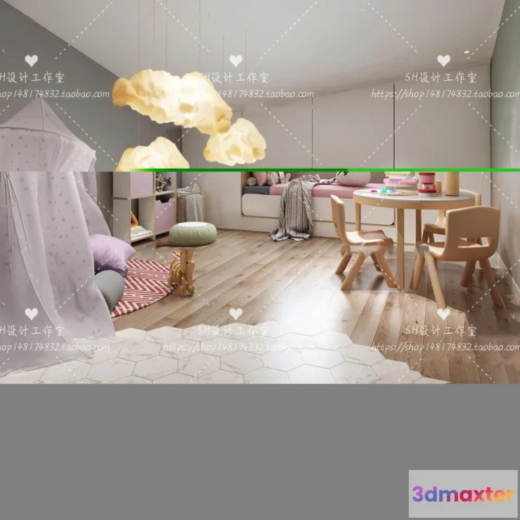 1115426 - CHILDREN ROOM 3D SCENES - VRAY RENDER - 316