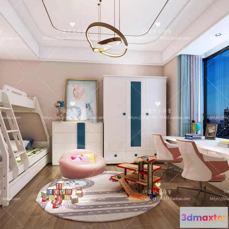 1115428 - CHILDREN ROOM 3D SCENES - VRAY RENDER - 317
