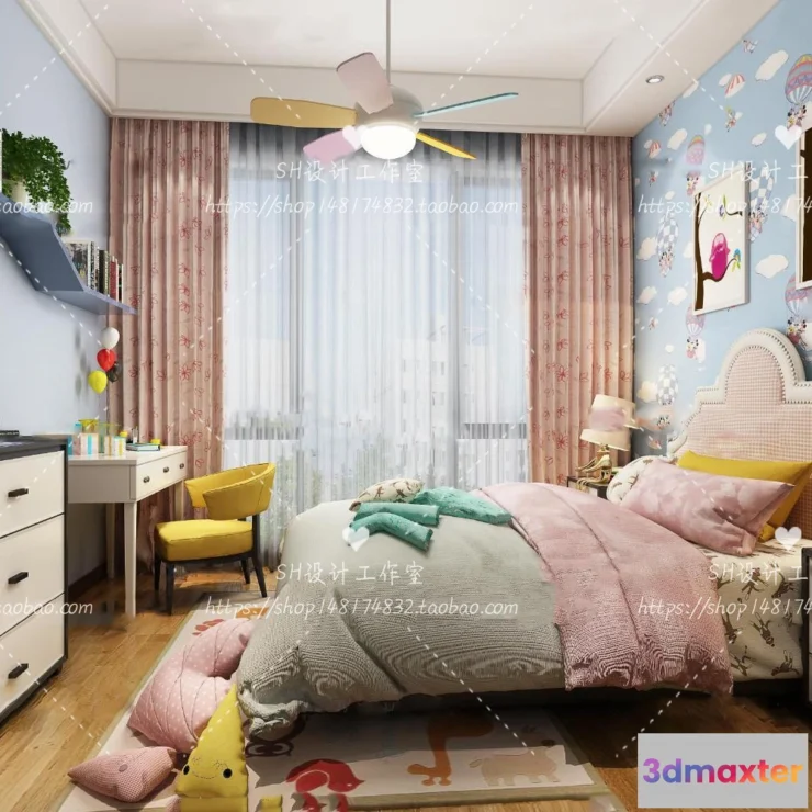 1115430 - CHILDREN ROOM 3D SCENES - VRAY RENDER - 318