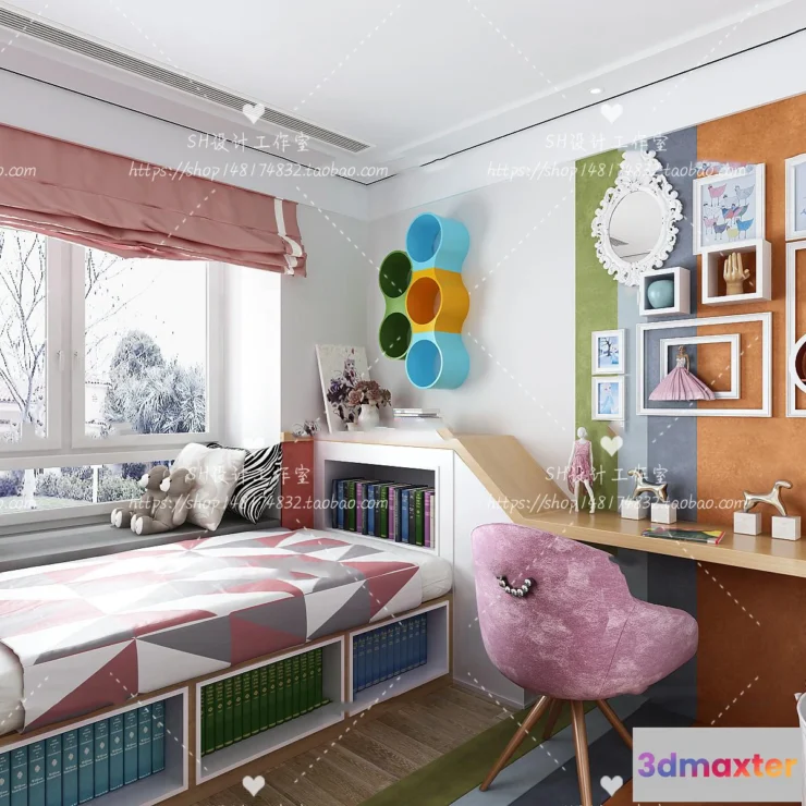 1115438 - CHILDREN ROOM 3D SCENES - VRAY RENDER - 322