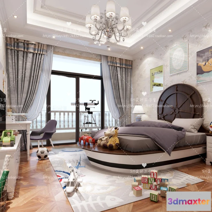 1115464 - CHILDREN ROOM 3D SCENES - VRAY RENDER - 335