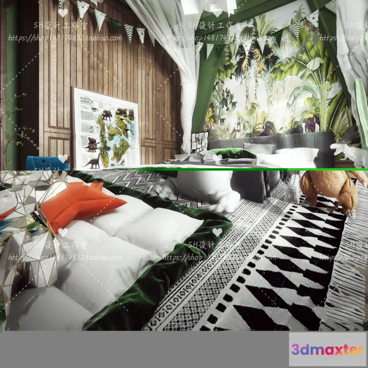 1115472 - CHILDREN ROOM 3D SCENES - VRAY RENDER - 339