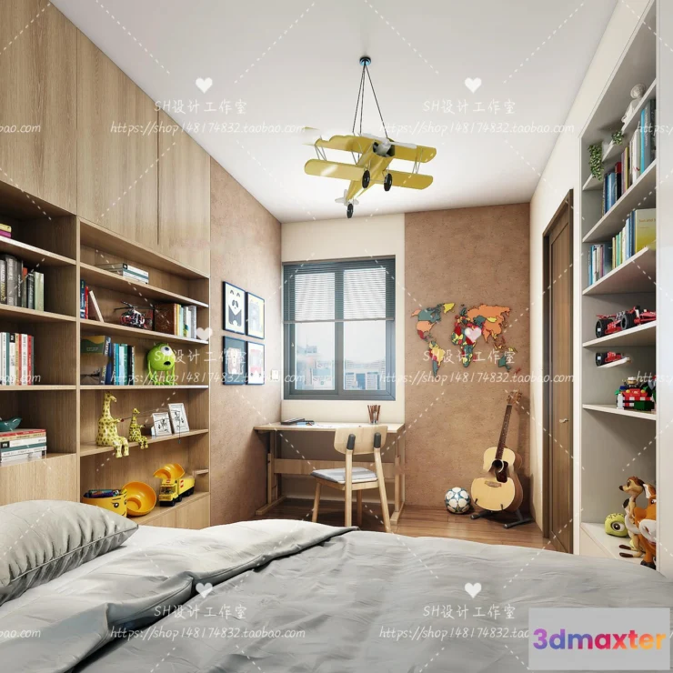 1115476 - CHILDREN ROOM 3D SCENES - VRAY RENDER - 341