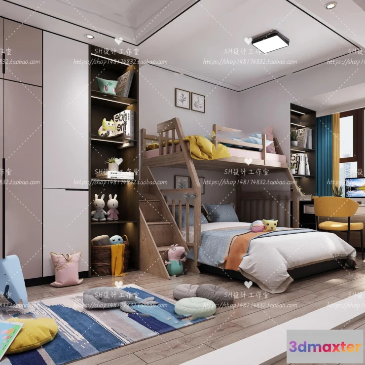 1115480 - CHILDREN ROOM 3D SCENES - VRAY RENDER - 343