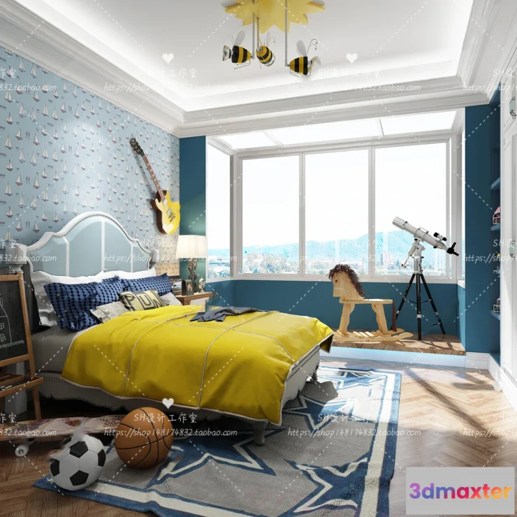 1115490 - CHILDREN ROOM 3D SCENES - VRAY RENDER - 348