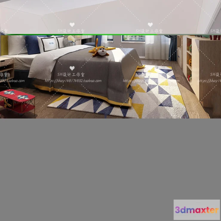 1115496 - CHILDREN ROOM 3D SCENES - VRAY RENDER - 351