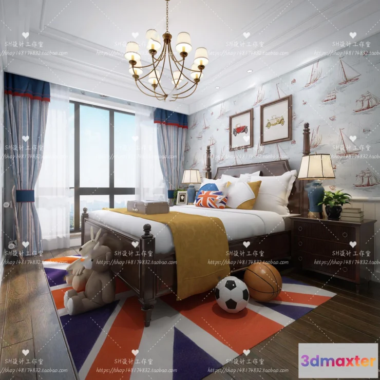 1115500 - CHILDREN ROOM 3D SCENES - VRAY RENDER - 353