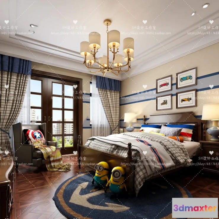 1115504 - CHILDREN ROOM 3D SCENES - VRAY RENDER - 355