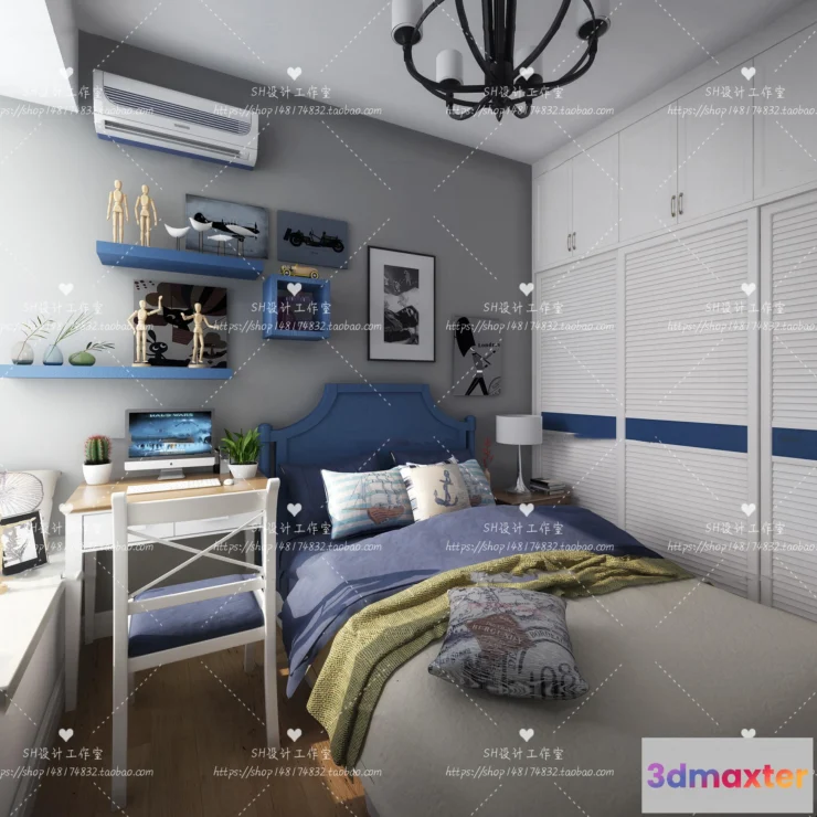 1115514 - CHILDREN ROOM 3D SCENES - VRAY RENDER - 360