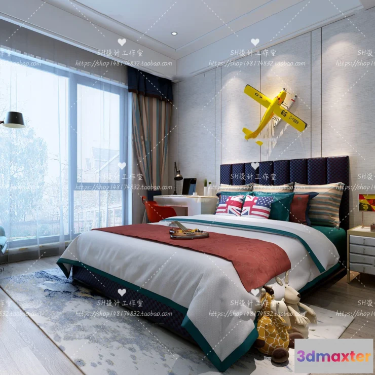 1115518 - CHILDREN ROOM 3D SCENES - VRAY RENDER - 362