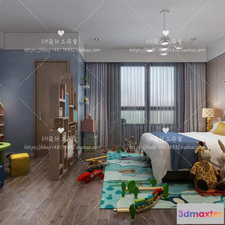 1115526 - CHILDREN ROOM 3D SCENES - VRAY RENDER - 366