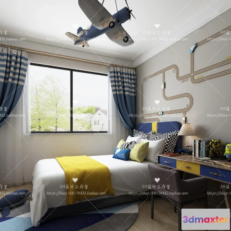 1115540 - CHILDREN ROOM 3D SCENES - VRAY RENDER - 373