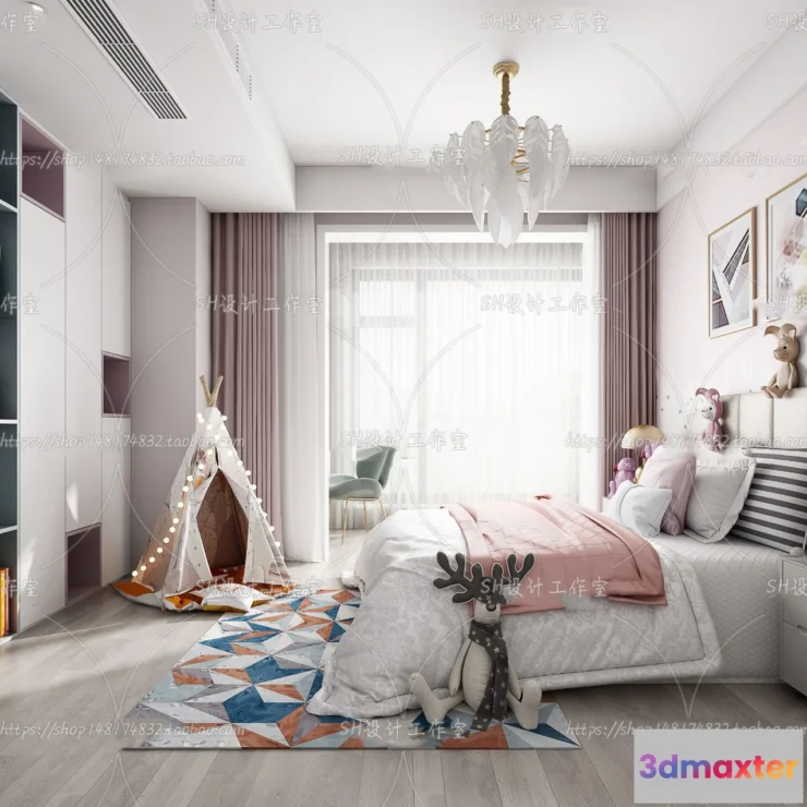 1115550 - CHILDREN ROOM 3D SCENES - VRAY RENDER - 378