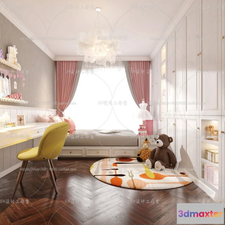 1115578 - CHILDREN ROOM 3D SCENES - VRAY RENDER - 392