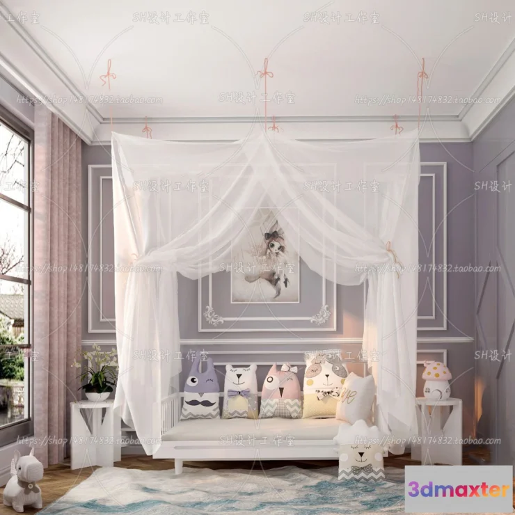 1115586 - CHILDREN ROOM 3D SCENES - VRAY RENDER - 396