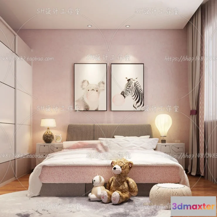 1115588 - CHILDREN ROOM 3D SCENES - VRAY RENDER - 397