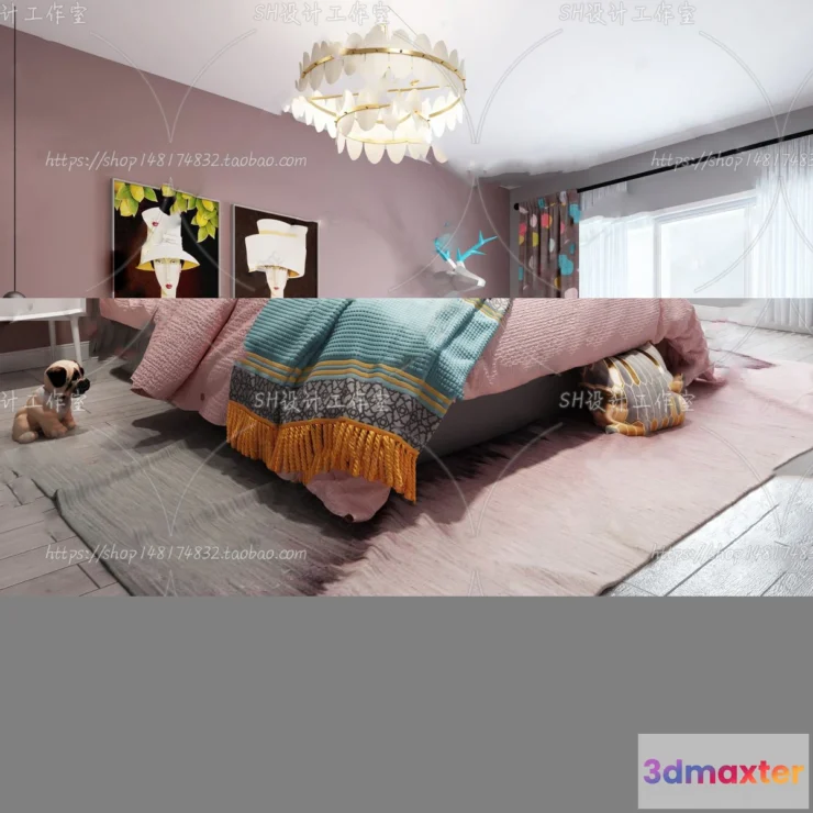 1115594 - CHILDREN ROOM 3D SCENES - VRAY RENDER - 400