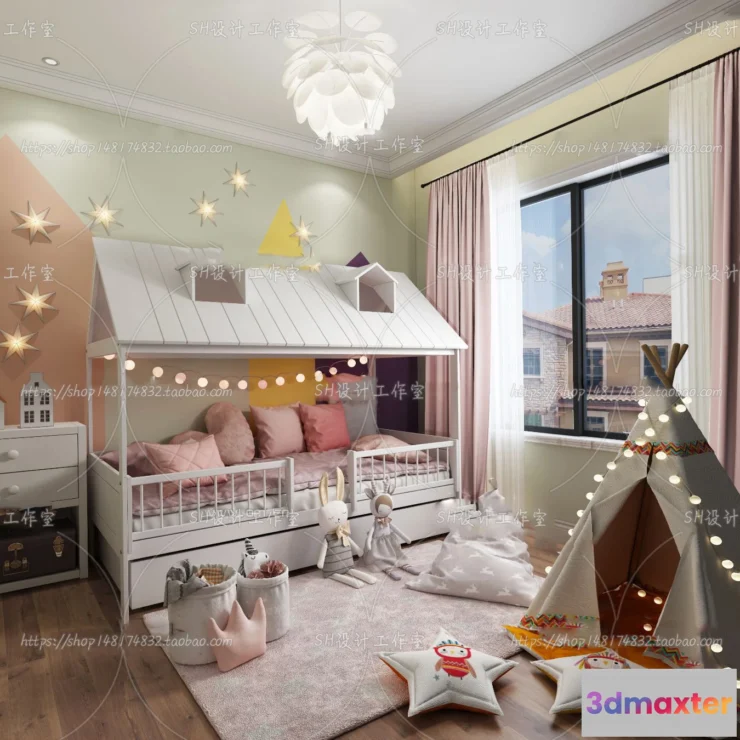 1115596 - CHILDREN ROOM 3D SCENES - VRAY RENDER - 401