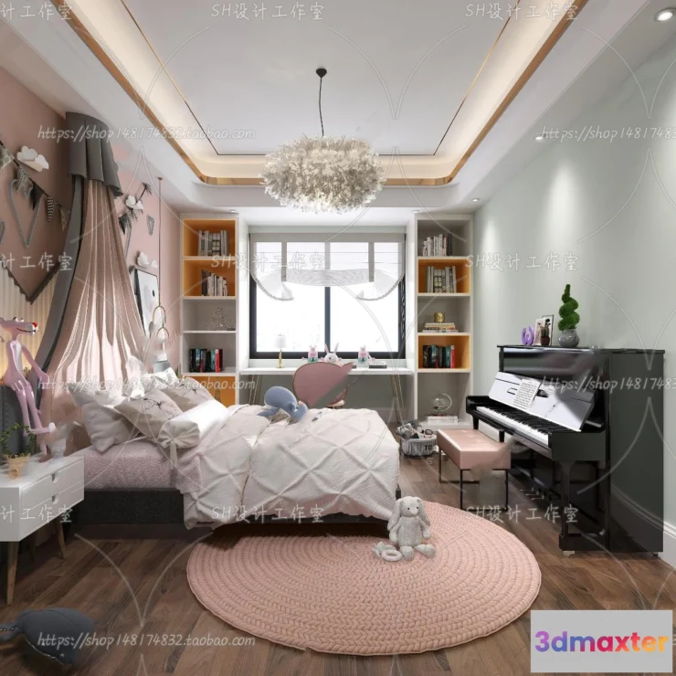 1115598 - CHILDREN ROOM 3D SCENES - VRAY RENDER - 402