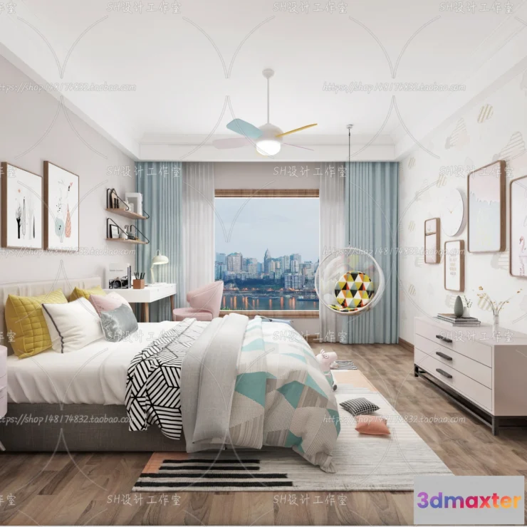 1115608 - CHILDREN ROOM 3D SCENES - VRAY RENDER - 407