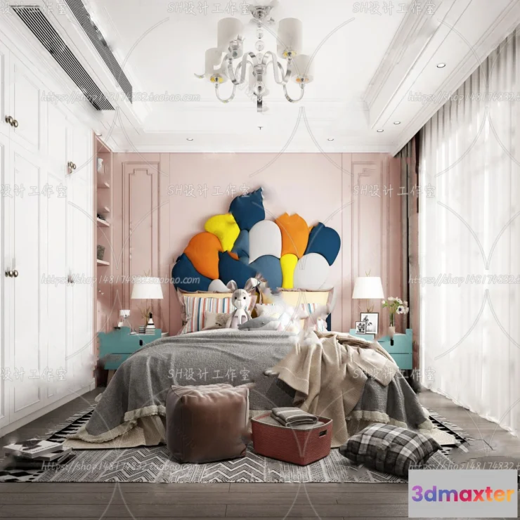 1115610 - CHILDREN ROOM 3D SCENES - VRAY RENDER - 408