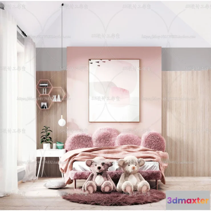 1115618 - CHILDREN ROOM 3D SCENES - VRAY RENDER - 412